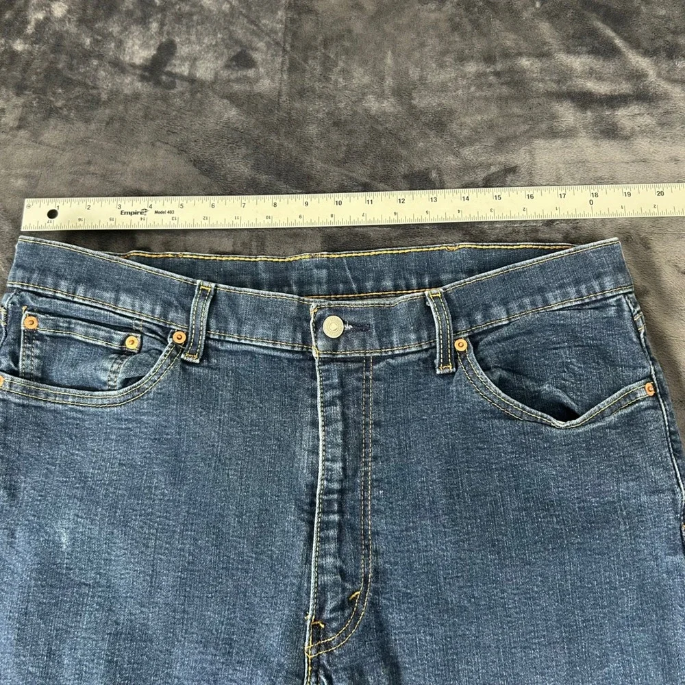 Levi 514 Straight Fit Jeans Mens 40x32 Blue Denim Classic Casual Pants